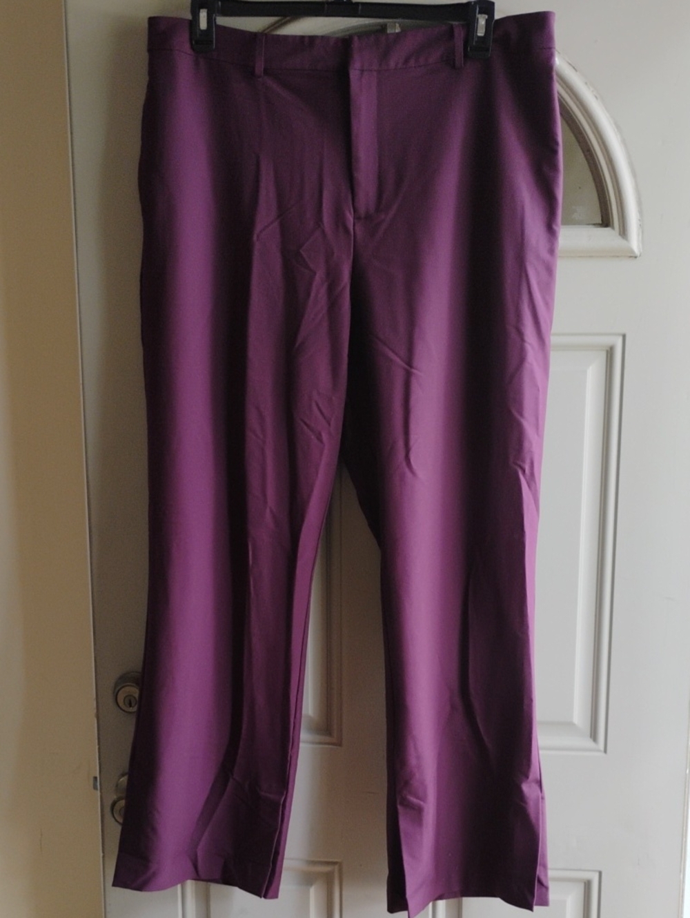 Worthington Straight-Leg Pants in Plum